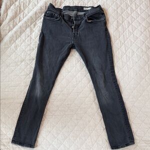 All Saints Charcoal / Cigarette Skinny Jeans 36/32